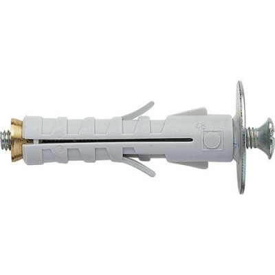 TASSELLO IN NYLON SB CON VITE PER FISSAGGIO IN MATERIALI CAVI E CARTONGESSO - DISPONIBILE NEI DIAMETRI 9 E 12 MM