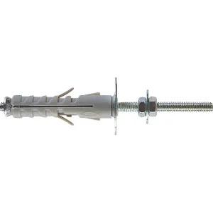 SB NYLON WALL PLUG WITH BAR AND NUTS FOR FIXING IN HOLLOW MATERIALS AND PLASTERBOARD - AVAILABLE IN DIAMETERS 9 AND 12 MM