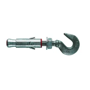 EXPANSION ANCHOR WITH HOOK FOR SUSPENDING HEAVY LOADS IN CONCRETE