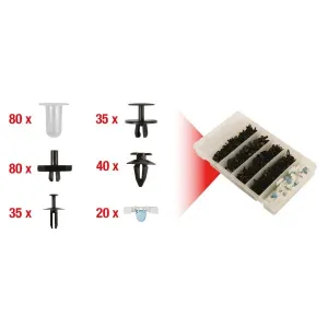 KSTOOLS BMW CLIP ASSORTMENT 290 PCS FOR CAR BODYWORK