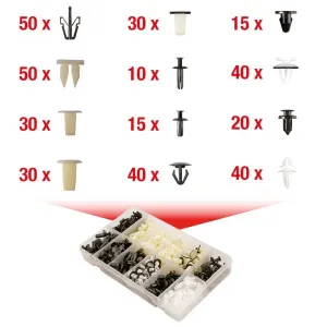 KSTOOLS MITSUBISHI CLIP ASSORTMENT 370 PCS FOR CAR BODYWORK