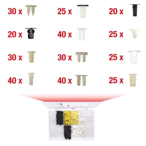 KSTOOLS UNIVERSAL CLIP ASSORTMENT, 350 PCS, FOR CAR BODYWORK