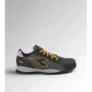DIADORA GLOVE NET LOW PRO ASPHALT/ORANGE SAFETY SHOE