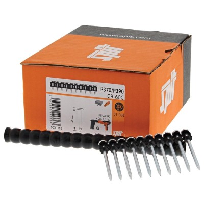 CHIODO SPIT C9 IN BANDA PER CHIODATRICE AUTOMATICA PER FISSAGGIO SU CALCESTRUZZO E ACCIAIO - DISPONIBILE NELLE LUNGHEZZE 35, 40,