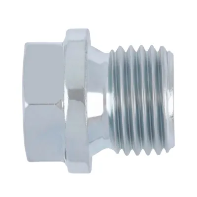 TAPPO MASCHIO DIN 910 AD ESAGONO ESTERNO BERARDI IN ACCIAIO ZINCATO PER CHIUSURA FORI FILETTATI SU CIRCUITI IDRAULICI E PNEUMATI