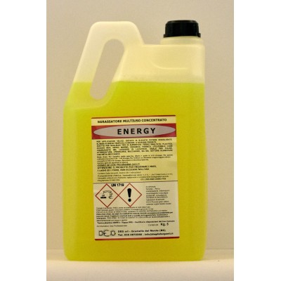 DETERGENTE ENERGY X PAVIMENTI USO ALIMENTARE LT.5 PER PULIZIA E SGRASSAGGIO