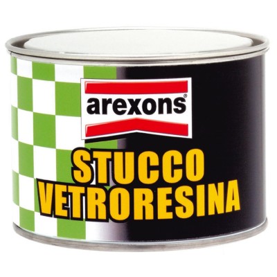 STUCCO VETRORESINA BARATTOLO KG. 0,790 AREXONS PER IMPERMEABILIZZAZIONE E RIPARAZIONE