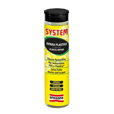 STUCCO EPOSSIDICO RIPARA PLASTICA 57G COD. 4749 AREXONS PER RIPARAZIONE E LIVELLAMENTO SUPERFICI