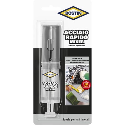 ACCIAIO RAPIDO MIX BOSTIK 24 ML PER INCOLLAGGIO MATERIALI