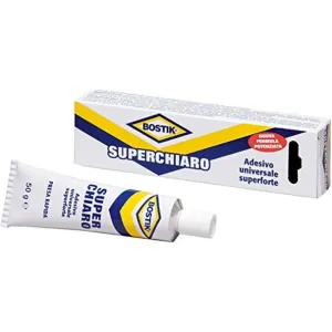 BOSTIK SUPERCHIARO BOSTIK CLEAR UNIVERSAL CONTACT ADHESIVE FOR VARIOUS MATERIALS - AVAILABLE IN TUBE 50 GR. SIZE