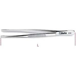 BETA SPRING TWEEZERS SPATULA TIP ART.996 MM.150