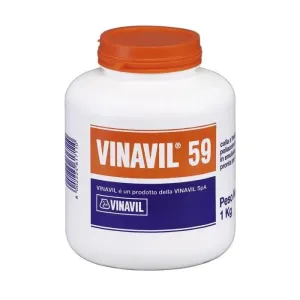 HENKEL VINAVIL VINYL GLUE FOR WOOD, PAPER, FABRIC AND POROUS MATERIALS - AVAILABLE IN 250 GR AND KG.1 SIZES