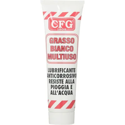 GRASSO BIANCO AL LITIO 125 ML MULTIUSO CFG PER LUBRIFICAZIONE PROLUNGATA CUSCINETTI E INGRANAGGI