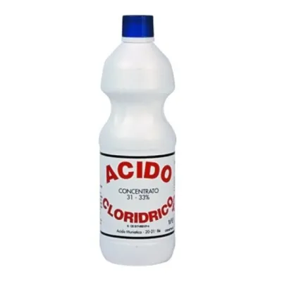 ACIDO CLORIDRICO 33% LT.1 PER PULIZIA E MANUTENZIONE