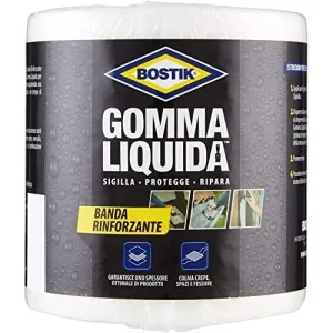 BOSTIK LIQUID RUBBER REINFORCED BAND 10CM X 10 M FOR BONDING AND REPAIRING RUBBER AND FLEXIBLE MATERIALS