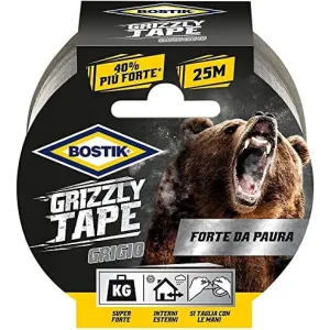 BOSTIK GRIZZLY TAPE 25 MT GREY UHU FOR BONDING MATERIALS