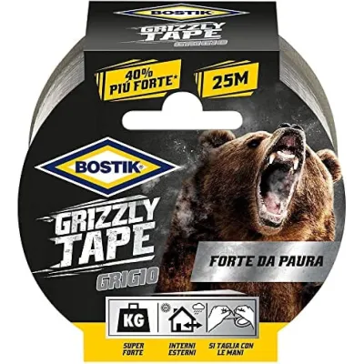 BOSTIK GRIZZLY TAPE 25 MT GRIGIO UHU PER INCOLLAGGIO MATERIALI