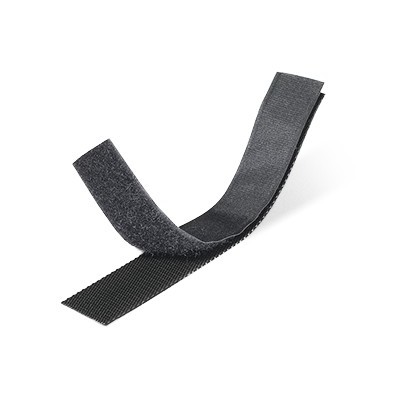 STRISCIA VELCRO ADESIVA 20X1000 MM NERA 300 GR. (1 PZ) PLANO PER FISSAGGIO REMOVIBILE