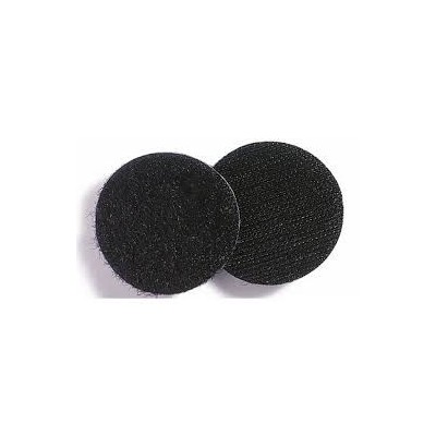 DISCHETTI VELCRO ADESIVI D.16 MM. NERI 300GR (16 PZ) PLANO PER FISSAGGIO REMOVIBILE