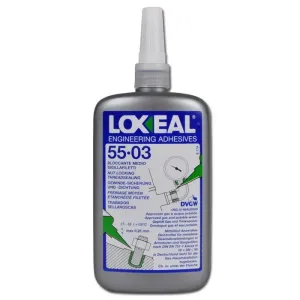 LOXEAL 55.03 ML 50 MEDIUM THREADLOCKER FOR LOCKING AND SEALING THREADS