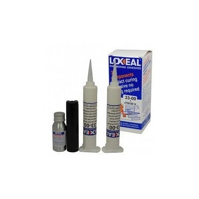 LOXEAL 33-00 KIT ADESIVO 2X65 ML + 1X20 ATTIVATORE PER INCOLLAGGIO MATERIALI