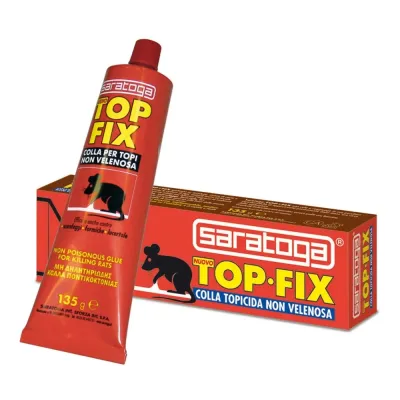 TOP FIX COLLA PER TOPI SARATOGA TRAPPOLA ADESIVA PER CATTURA TOPI E INSETTI STRISCIANTI