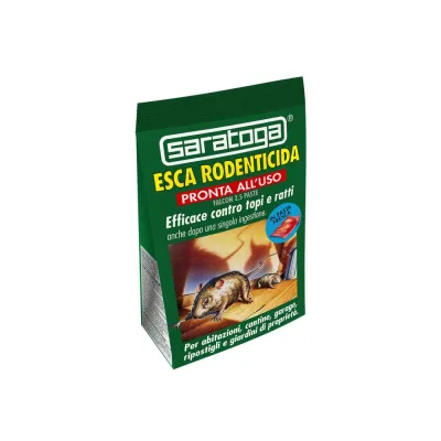 ESCA RODENTICIDA 150 GR. 24 PZ. SARATOGA PER IMPERMEABILIZZAZIONE E MANUTENZIONE