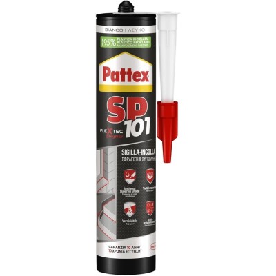 SIGILLANTE ADESIVO SP101 HENKEL IBRIDO POLIMERICO PER INCOLLAGGIO E SIGILLATURA UNIVERSALE - DISPONIBILE NEI COLORI BIANCO, GRIG