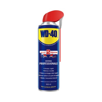 SBLOCCANTE WD-40 BOMBOLETTA 500/ML CON EROGATORE GIREVOLE LUBRIFICANTE MULTIUSO PER SBLOCCO, PROTEZIONE E LUBRIFICAZIONE