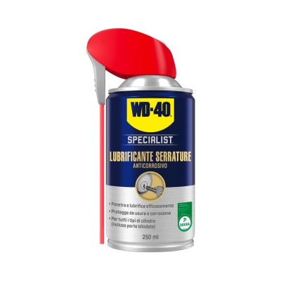 WD-40 SPECIALIST LUBRIFICANTE SERRATURE 250 ML PER USI TECNICI E PROFESSIONALI
