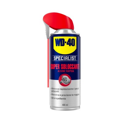 WD-40 SPECIALIST SUPER SBLOCCANTE 400 ML PER SBLOCCO RAPIDO PARTI OSSIDATE, BLOCCATE E ARRUGGINITE