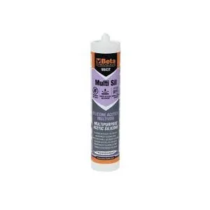 BETA 9843T MULTI-PURPOSE ACETIC SILICONE CLEAR 280 ML. FOR SEALING AND INSULATION