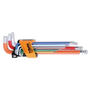 BETA ART. 96BP/CL/SC9 SET OF COLOURED BALL-END KEYS 1,5-10