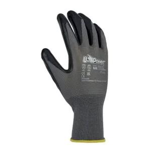 U-POWER VALZER GLOVES COLOUR GREY/BLACK PACK OF 12 PAIRS