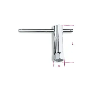 BETA 955 PLAIN BOX SPANNER FOR SPARK PLUG MM.16