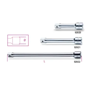 EXTENSION BAR 3/4" SQUARE DRIVE ART.928/21 mm.200