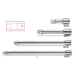 EXTENSION BAR 1/2" SQUARE DRIVE ART.920/22 MM.255