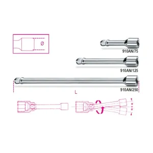 BETA ART. 910 ANGLED EXTENSION 3/8" SQUARE DRIVE