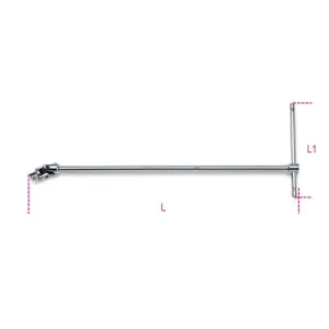 MALE SQUARE DRIVE 3/8 ARTICULATED T-HANDLE 910/40