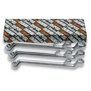 BETA ART. 90 SET OF 7 DOUBLE-OFFSET RING SPANNERS 6-19.