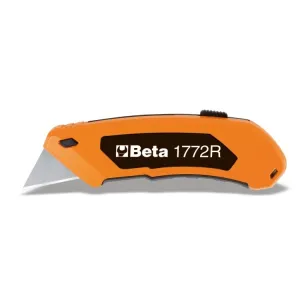 BETA CUTTER 18 MM 1772R RETRACTABLE TRAPEZOIDAL BLADE+5 BLADES