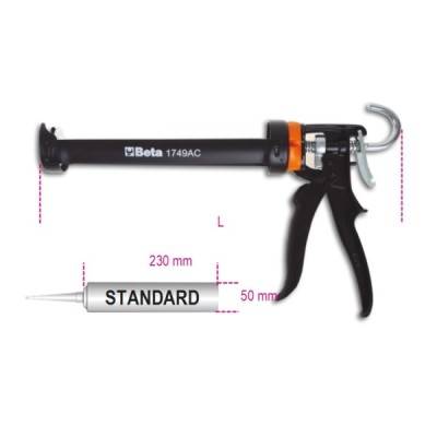 PISTOLA BETA IN LAMIERA PER ANCORANTI CHIMICI BETA1749AC 300ml