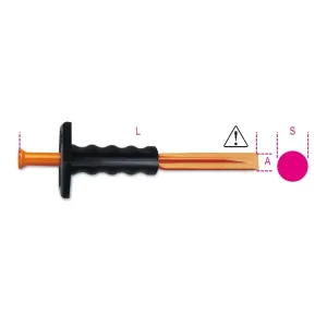 BETA CUTTING CHISEL WITH HAND GUARD ART. 1701 MM. 300