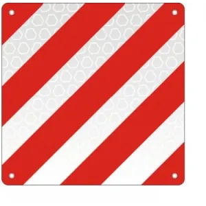 ALUMINIUM SIGN CM 50X50 'CARICHI SPORGENTI' TYPE-APPROVED