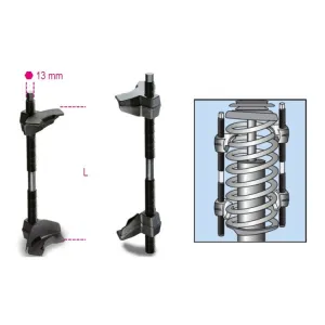 SHOCK ABSORBER SPRING COMPRESSOR FOR FITTING AND REMOVAL 1556/1