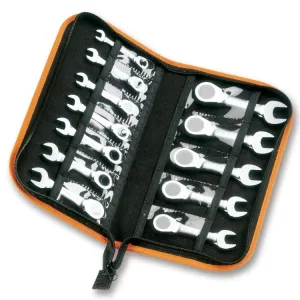 BETA ART. 142 SET OF SHORT RATCHET COMBINATION SPANNERS 8-19