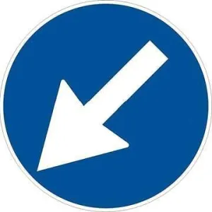 SIGN CM 60 82/A 'DIREZIONE OBBLIGATORIA-FRECCIA GIREVOLE'