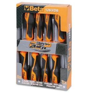 BETA 1263/D8 SET OF 8 SCREWDRIVERS 8 PIECES