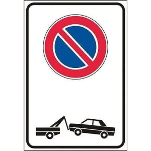 SIGN CM40X60 'DIVIETO DI SOSTA+RIMOZIONE'