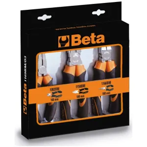 BETA ASSORTMENT OF 2 PLIERS + CUTTING PLIERS 1169BM/D3